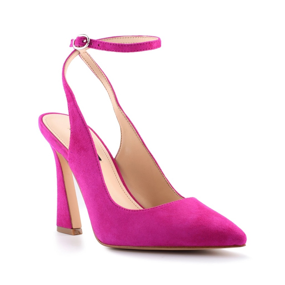 Nine West Tabita Ankle Strap Pink Pumps Heels